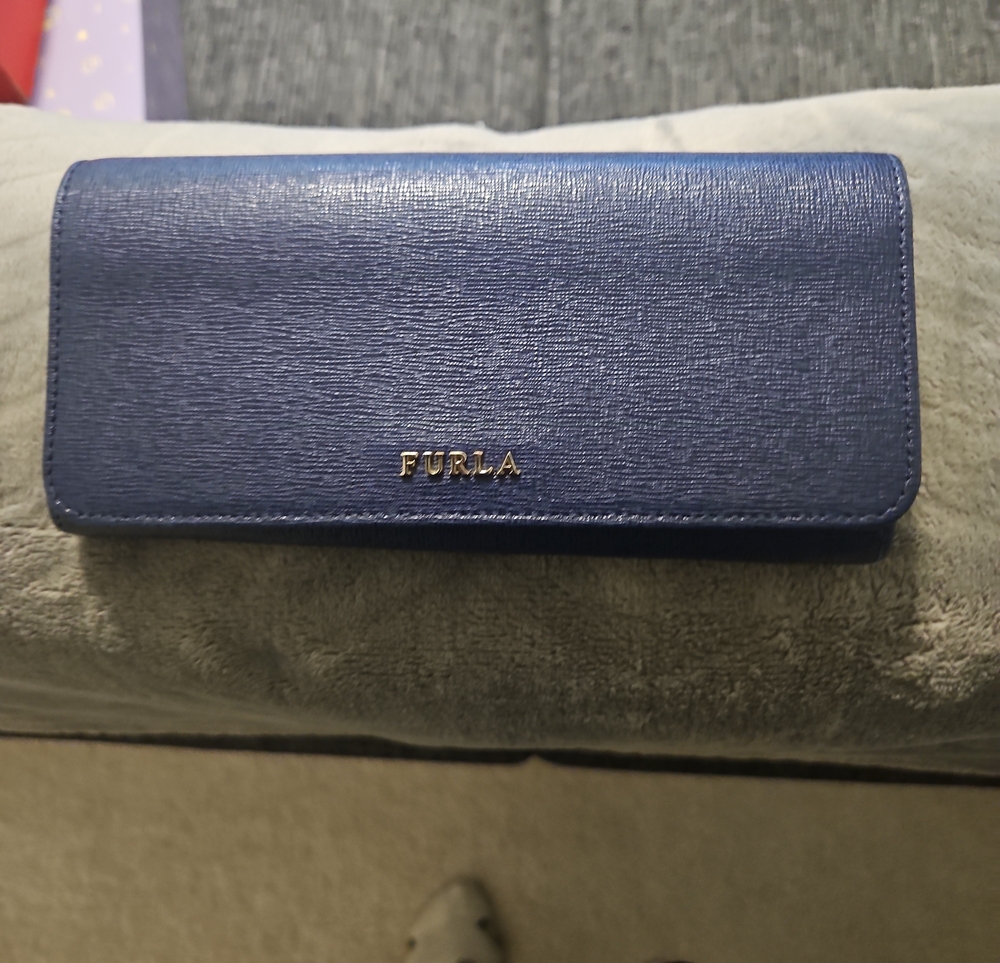Furla Blue Leather Wallet